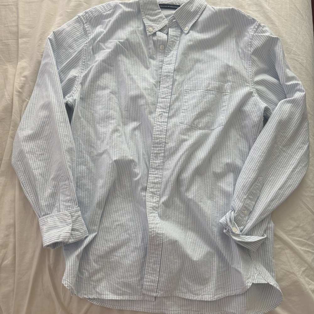 Classic Blue Striped Shirt